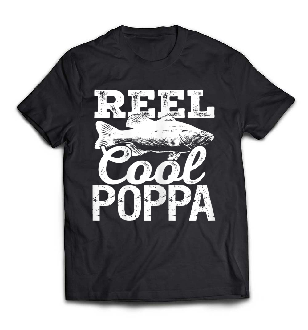 Reel Cool Poppa Fishing Outdoor Angler T-Shirt: Celebrate Your Fishing Legacy